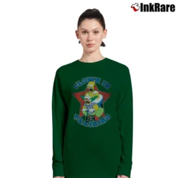 Women’s The Simpsons Krusty the Clown Long-Sleeve Top in forest green | Sleek, Versatile, All-Season