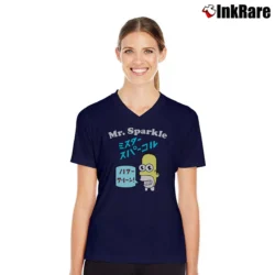 Women’s The Simpsons Mr Sparkle V-Neck Tee in navy | Chic Neckline, Soft Texture
