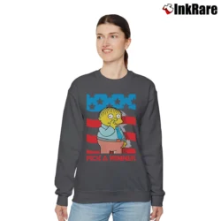 Women’s The Simpsons Pick a Winner Relaxed Sweatshirt in charcoal | Soft, Laid-Back Vibe