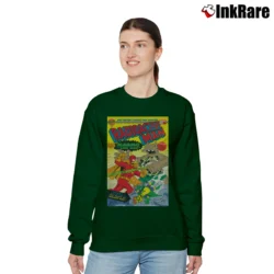 Women’s The Simpsons Radioactive Man for Cartoon Fans Relaxed Sweatshirt in forest green | Soft, Laid-Back Vibe
