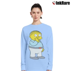 Women’s The Simpsons Ralph Wiggum Long-Sleeve Top in light blue | Sleek, Versatile, All-Season