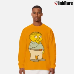 Men’s The Simpsons Ralph Wiggum Long-Sleeve Shirt in orange | Sleek, Lightweight, Year-Round Wear