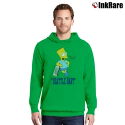 Men’s The Simpsons Seattle Bart Seahawks 1989 Pullover Hoodie in irish green | Cozy, Durable, Modern Fit