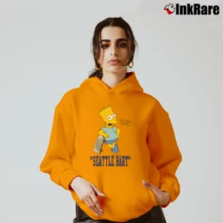 Women’s The Simpsons Seattle Bart Seahawks 1989 Cozy Hoodie in orange | Warm, Structured, Stylish
