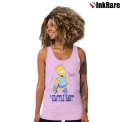 Women’s The Simpsons Seattle Bart Seahawks 1989 Tank Top in light pink | Lightweight, Movement-Friendly