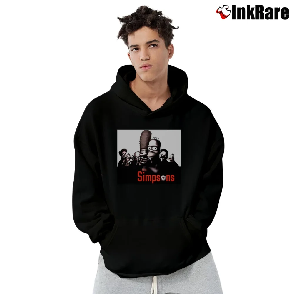 Men’s The Simpsons Sopranos Mobster for TV Series Fans Pullover Hoodie in black | Cozy, Durable, Modern Fit