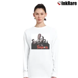 Women’s The Simpsons Sopranos Mobster for TV Series Fans Long-Sleeve Top in white | Sleek, Versatile, All-Season
