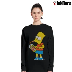 Women’s The Simpsons Squishees Sugar Rush Bart Long-Sleeve Top in black | Sleek, Versatile, All-Season