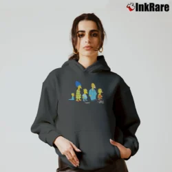 Women’s The Simpsons Then and Now 2001 TV Show Promo Cozy Hoodie in charcoal | Warm, Structured, Stylish