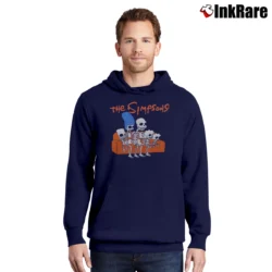 Men’s The Simpsons Treehouse of Horror Skeleton Couch Pullover Hoodie in navy | Cozy, Durable, Modern Fit