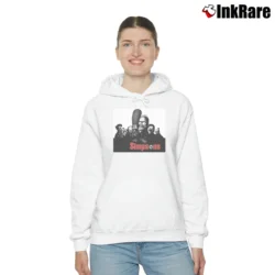 Women’s The Simpsons X Sopranos 1999 Classic Cozy Hoodie in white | Warm, Structured, Stylish