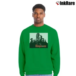 Men’s The Simpsons X Sopranos 1999 Classic Crewneck Sweatshirt in irish green | Cozy Fabric, Clean Style