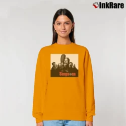 Women’s The Simpsons X Sopranos 1999 Classic Relaxed Sweatshirt in orange | Soft, Laid-Back Vibe