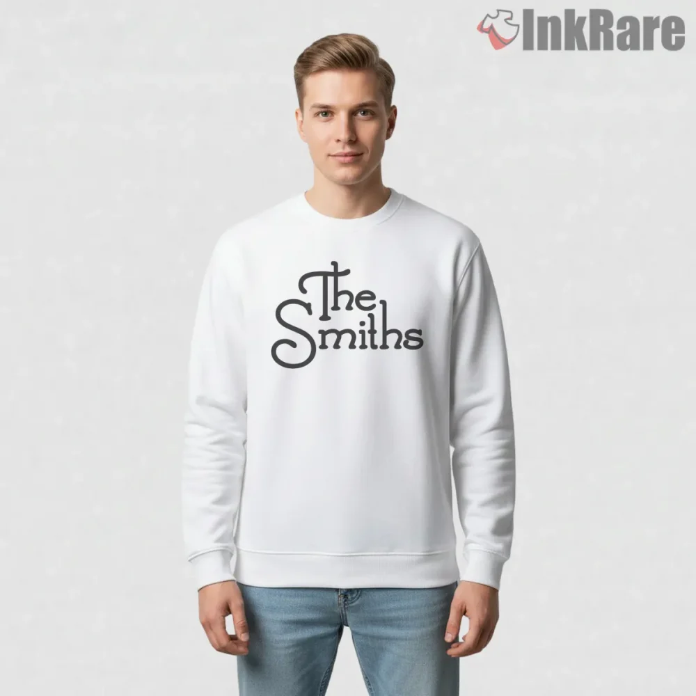 The Smiths Classic Handwritten Logo Minimal Graphic Shirt on graphic shirt for men graphic tee