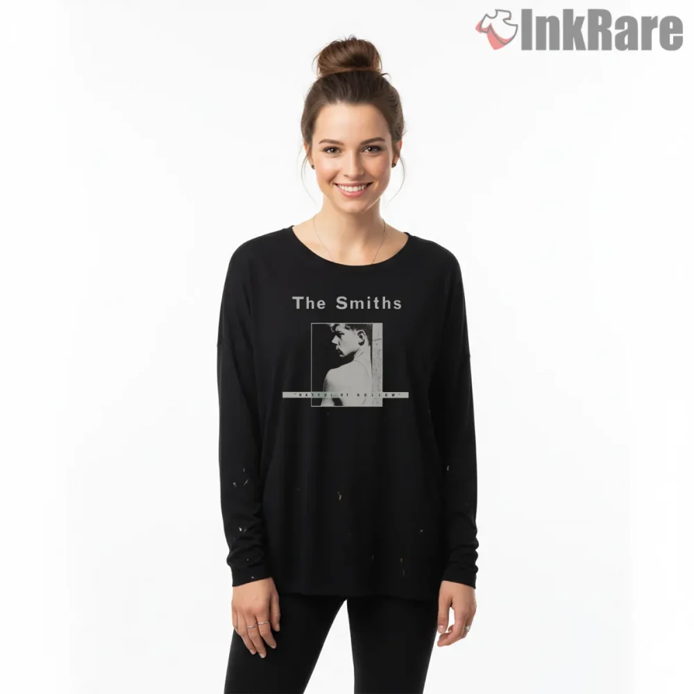 The Smiths Hatful Of Hollow Portrait Indie Classic Shirt on black long sleeve shirt for women graphic tee