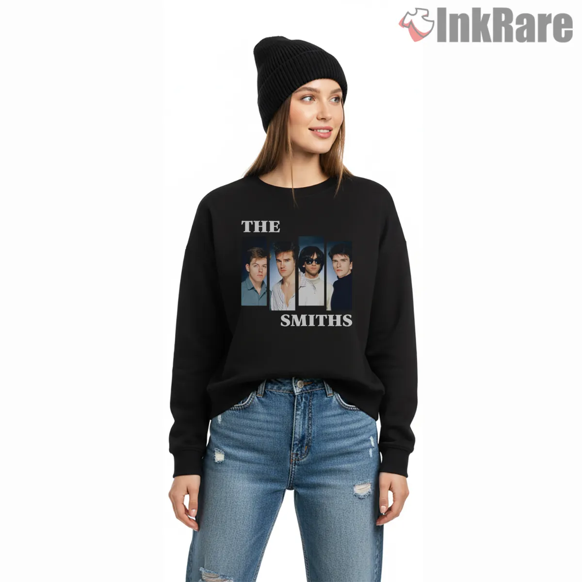 The Smiths Multi Panel Portrait Band Members Shirt The Smiths Multi Panel Portrait Band Members Shirt on graphic shirt for women graphic tee