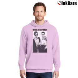 Men’s the smiths photo vintage band image Pullover Hoodie in light pink | Cozy, Durable, Modern Fit