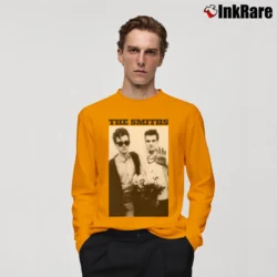 Men’s the smiths photo vintage band image Long-Sleeve Shirt in orange | Sleek, Lightweight, Year-Round Wear
