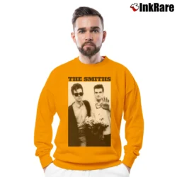 Men’s the smiths photo vintage band image Crewneck Sweatshirt in orange | Cozy Fabric, Clean Style