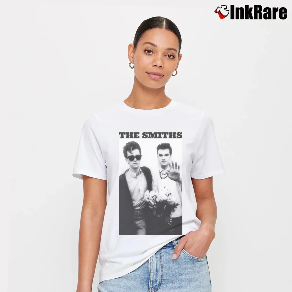 Women’s the smiths photo vintage band image Signature T-Shirt in white | Soft, Flattering Fit