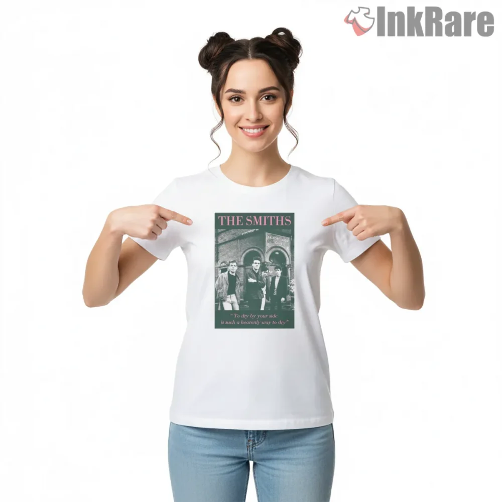 The Smiths Salford Lads Club Iconic Photo Indie Scene Shirt on white short sleeve shirt for women graphic tee