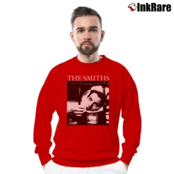 Men’s the smiths singles vintage compilation Crewneck Sweatshirt in red | Cozy Fabric, Clean Style