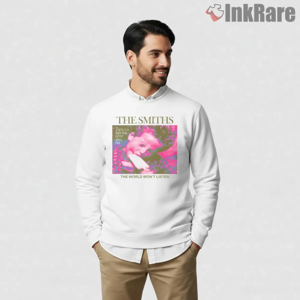 The Smiths The World Wont Listen Color Pop Indie Shirt on graphic shirt for men graphic tee
