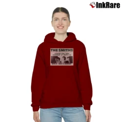 Women’s the smiths tour classic concert band Cozy Hoodie in maroon | Warm, Structured, Stylish