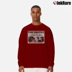 Men’s the smiths tour classic concert band Long-Sleeve Shirt in maroon | Sleek, Lightweight, Year-Round Wear