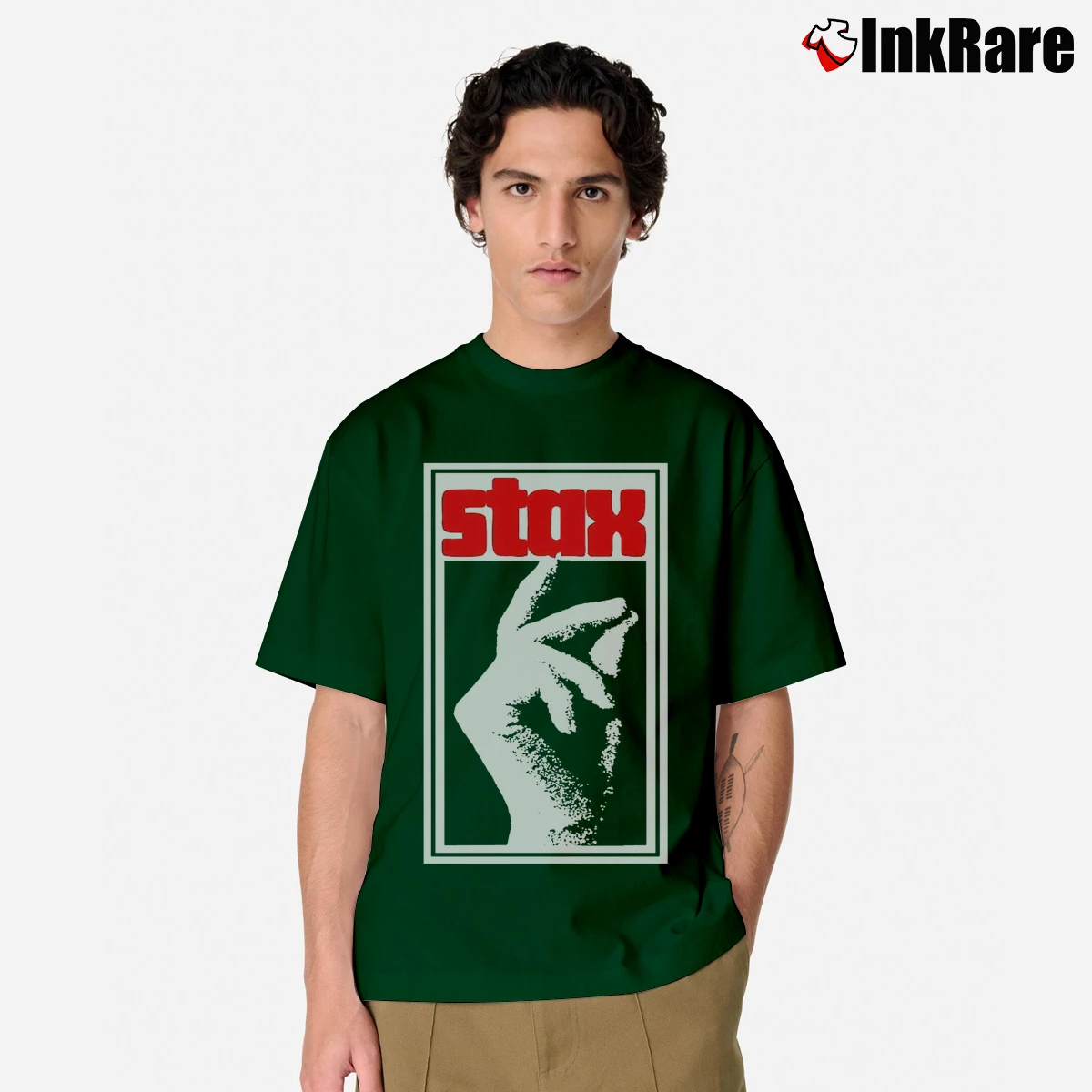 Men’s The Soul Of Stax Records Ted Classic T-Shirt in forest green | Soft, Breathable Everyday Wear