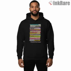 The Sounds Of Patrick Bateman Mixtape Shirt on black hoodie for men graphic tee