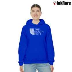 Women’s The South Butt Ring Spun Parody Cozy Hoodie in royal blue | Warm, Structured, Stylish
