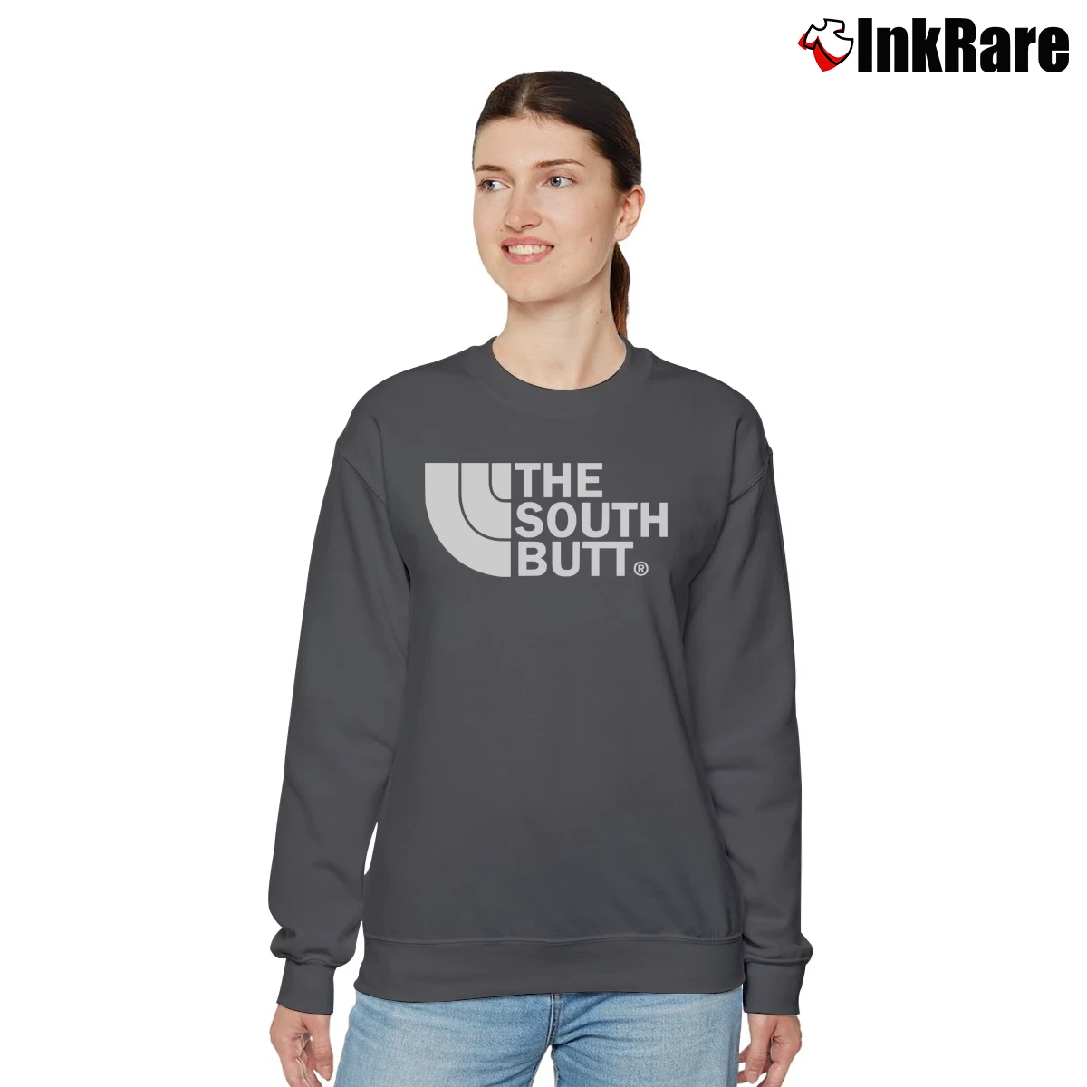 Women’s The South Butt Relaxed Sweatshirt in charcoal | Soft, Laid-Back Vibe