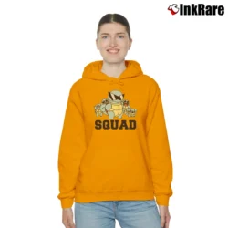 Women’s The Squirtle Squad Pokemon Go Graphic Cozy Hoodie in orange | Warm, Structured, Stylish