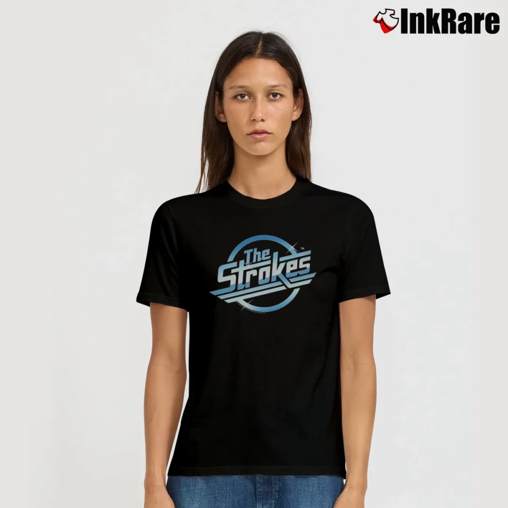 Women’s The Strokes Magna Logo Band Signature T-Shirt in black | Soft, Flattering Fit