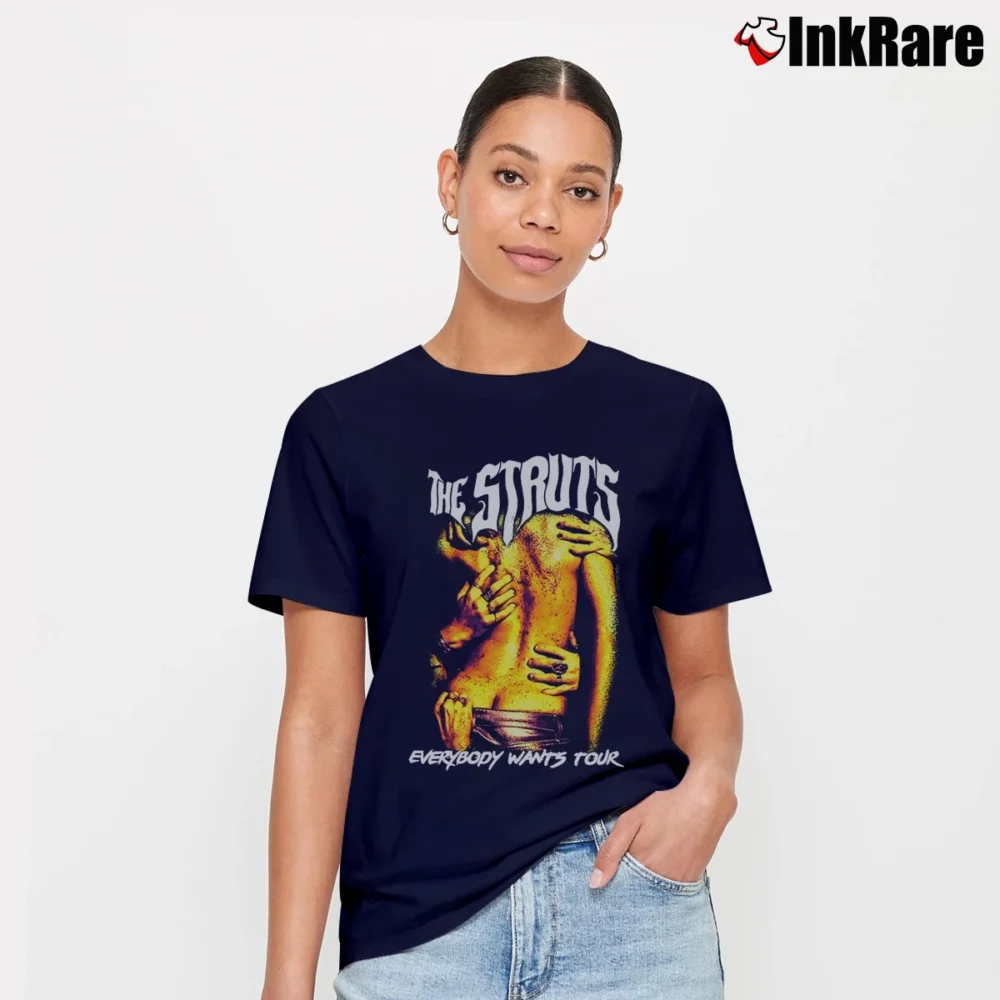 Women’s The Struts Everybody Wants Tour Signature T-Shirt in navy | Soft, Flattering Fit