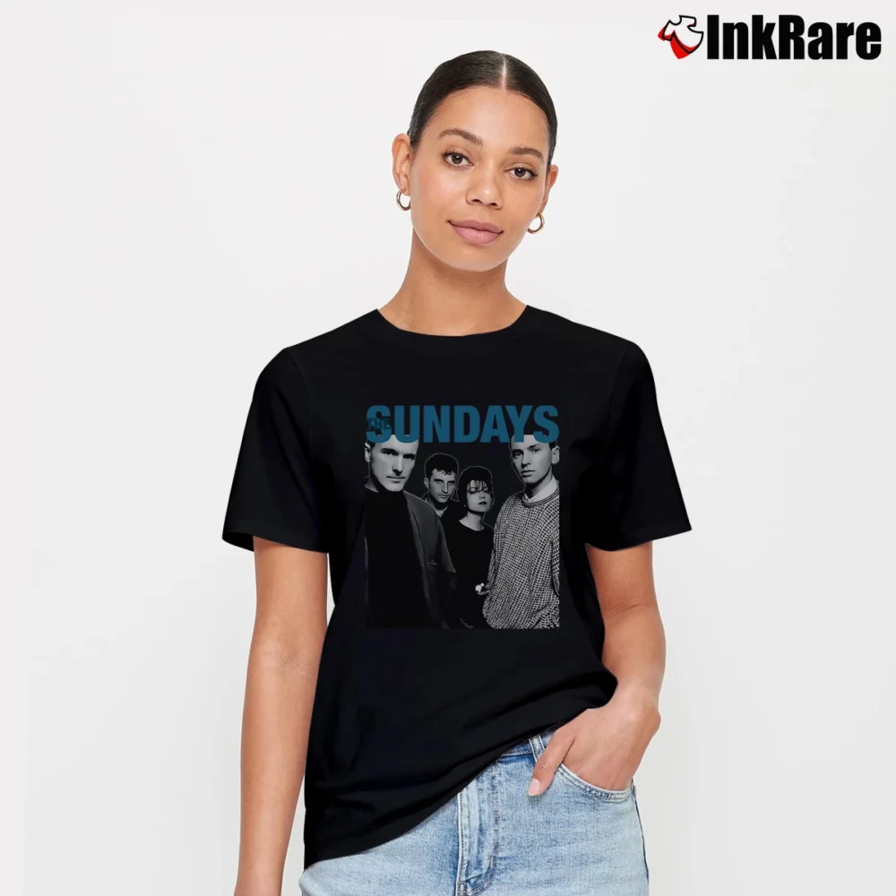 Women’s The Sundays Classic Band Signature T-Shirt in black | Soft, Flattering Fit