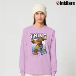 Women’s The Thing Marvel Comics Action Superhero Long-Sleeve Top in light pink | Sleek, Versatile, All-Season
