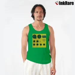 Men’s the tragically hip phantom power canadian rock Tank Top in irish green | Breathable, Active-Friendly Design