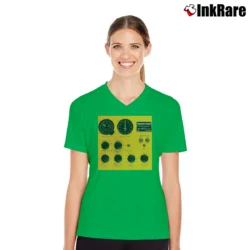 Women’s the tragically hip phantom power canadian rock V-Neck Tee in irish green | Chic Neckline, Soft Texture