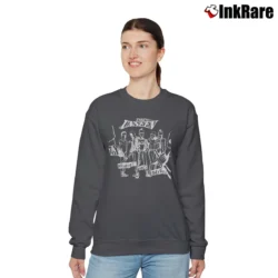 Women’s The Unseen Punk Rock Band Graphic Relaxed Sweatshirt in charcoal | Soft, Laid-Back Vibe