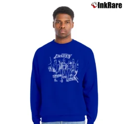 Men’s The Unseen Punk Rock Band Graphic Crewneck Sweatshirt in royal blue | Cozy Fabric, Clean Style