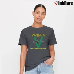 Women’s The Vandals Zeko Signature T-Shirt in charcoal | Soft, Flattering Fit