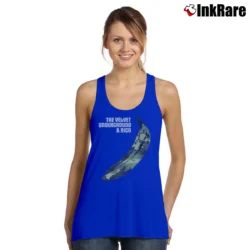 Women’s The Velvet Underground And Nico Banana Camo Tank Top in royal blue | Lightweight, Movement-Friendly
