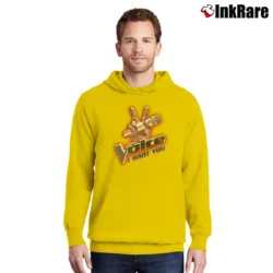 Men’s The Voice I Want You TV Show Pullover Hoodie in yellow | Cozy, Durable, Modern Fit