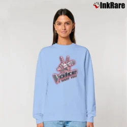 Women’s The Voice I Want You TV Show Relaxed Sweatshirt in light blue | Soft, Laid-Back Vibe