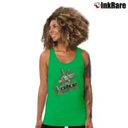 Women’s The Voice I Want You TV Show Tank Top in irish green | Lightweight, Movement-Friendly