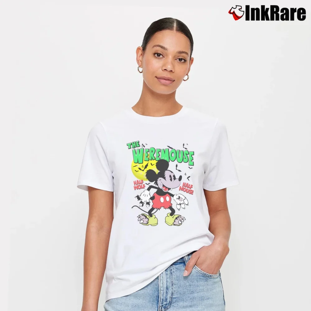 Women’s The Weremouse Halloween Mickey Mouse Signature T-Shirt in white | Soft, Flattering Fit