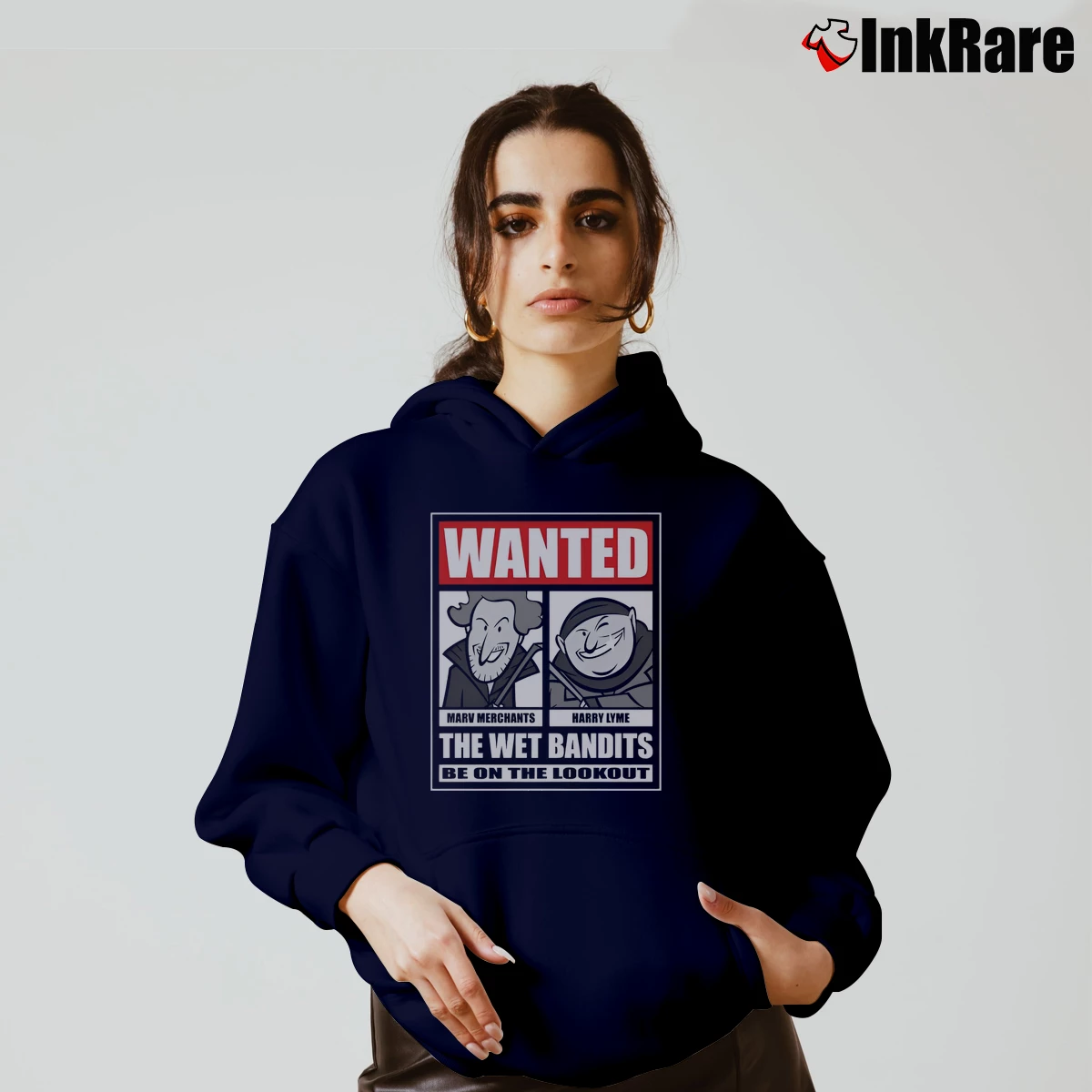 The Wet Bandits Home Alone Women’s Cozy Hoodie in navy – Urban Chic Women’s The Wet Bandits Home Alone Cozy Hoodie in navy | Warm, Structured, Stylish