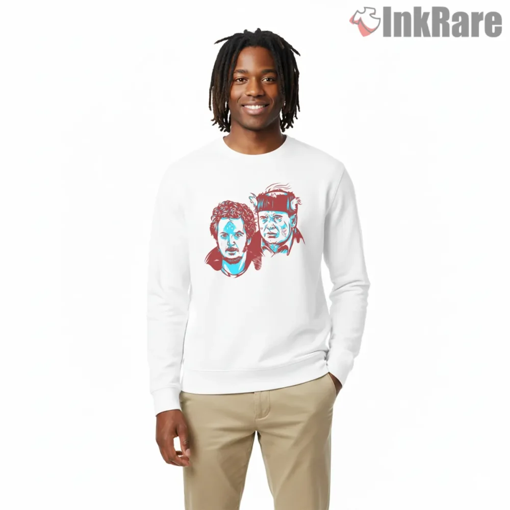 The Wet Bandits Neon Ink Portrait Shirt on graphic shirt for men graphic tee